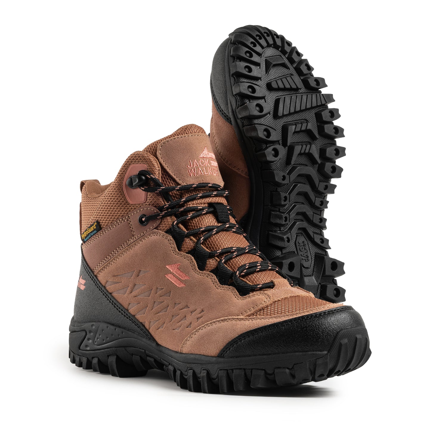 Jack Walker Women Waterproof Hiking Boots Lightweight Trekking Walking Shoes Rose Gold JW2005