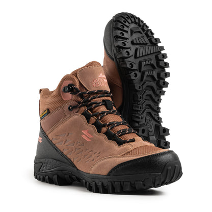 Jack Walker Women Waterproof Hiking Boots Lightweight Trekking Walking Shoes Rose Gold JW2005
