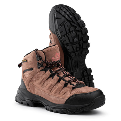 Jack Walker Women’s JW1005 Waterproof Hiking Boots – Hydroguard Protected Lightweight Trekking Shoes with Memory Foam Insole & MD-Rubber Sole