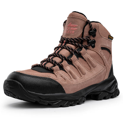 Jack Walker Women’s JW1005 Waterproof Hiking Boots – Hydroguard Protected Lightweight Trekking Shoes with Memory Foam Insole & MD-Rubber Sole