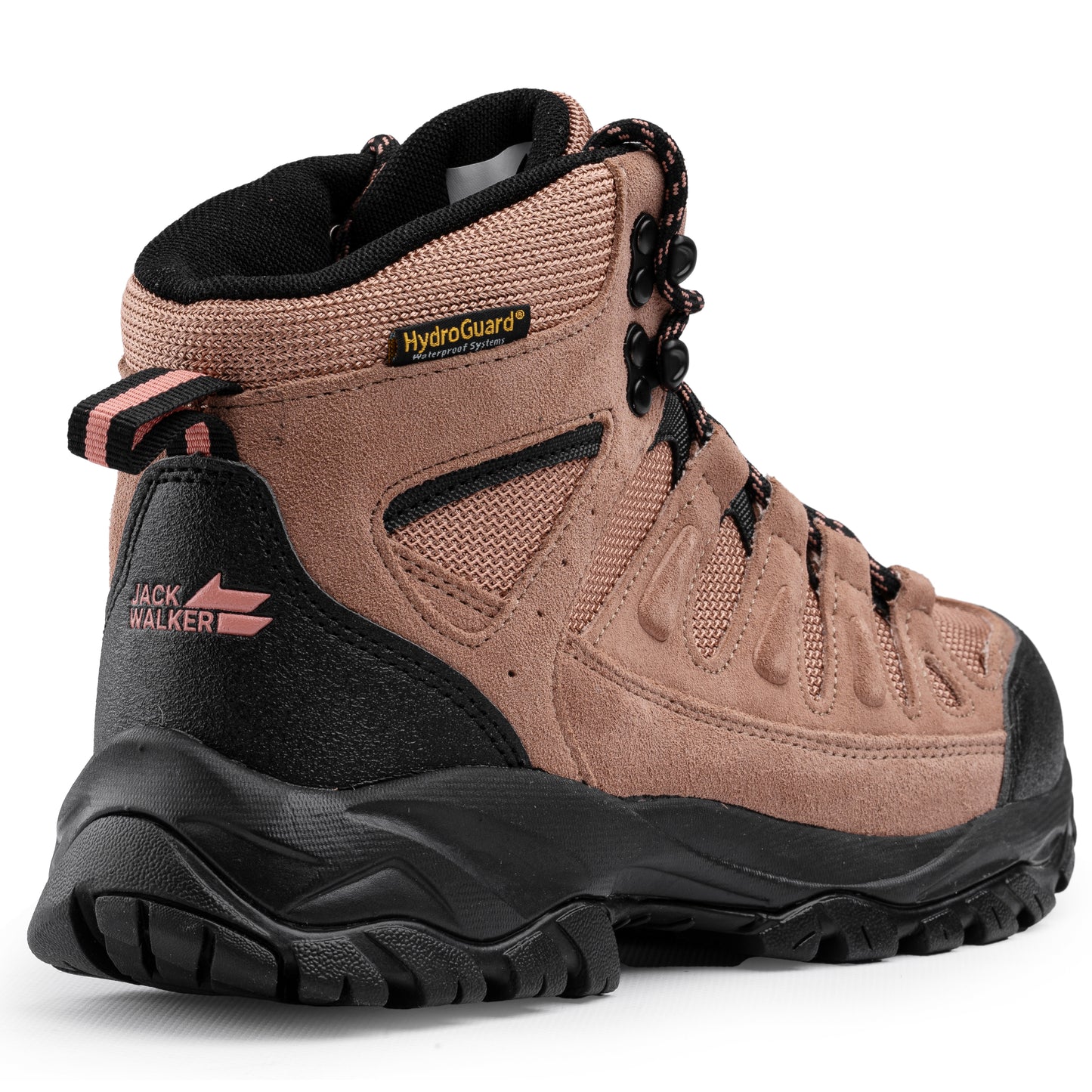 Jack Walker Women’s JW1005 Waterproof Hiking Boots – Hydroguard Protected Lightweight Trekking Shoes with Memory Foam Insole & MD-Rubber Sole