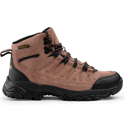 Jack Walker Women’s JW1005 Waterproof Hiking Boots – Hydroguard Protected Lightweight Trekking Shoes with Memory Foam Insole & MD-Rubber Sole