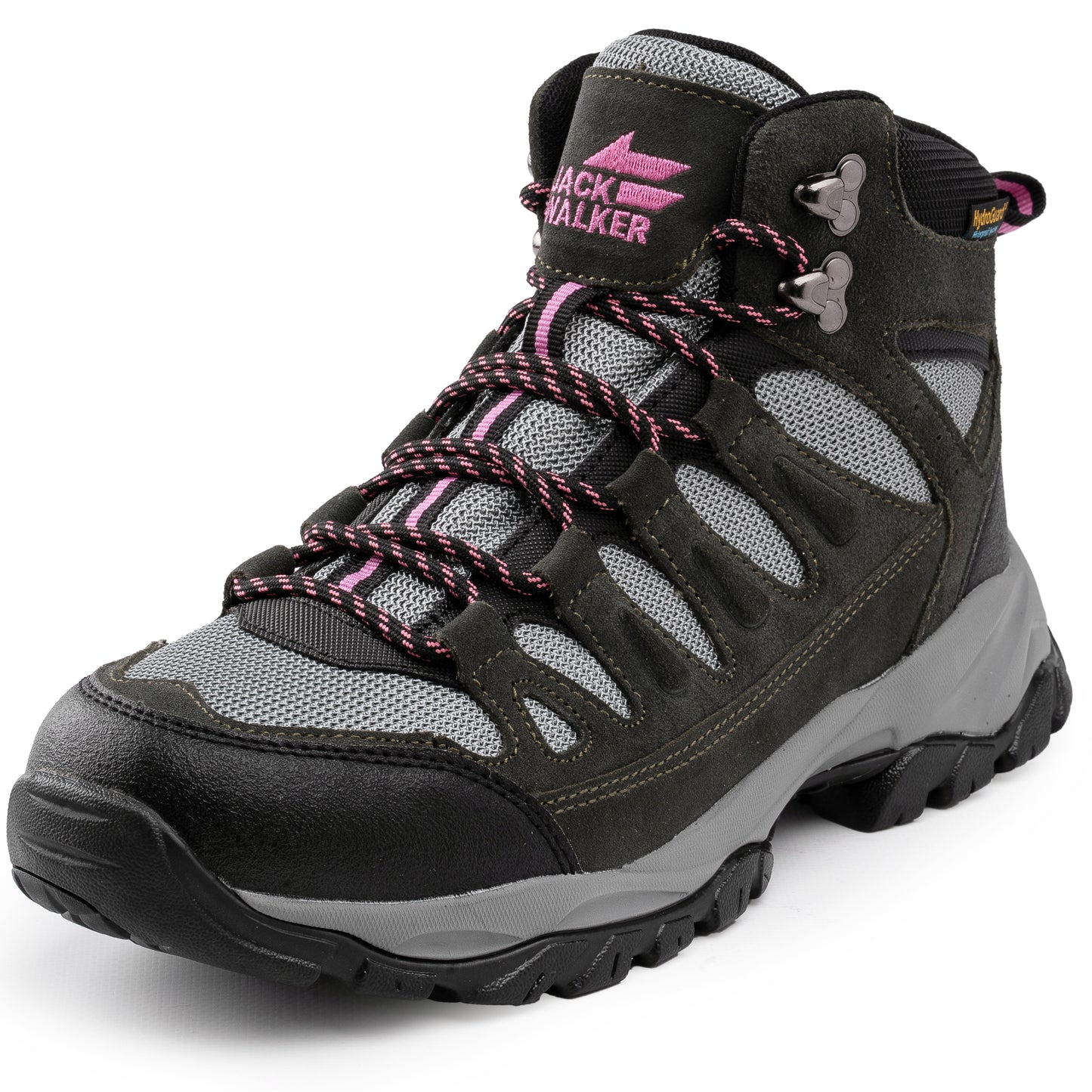 Jack Walker Women’s JW1005 Waterproof Hiking Boots – Hydroguard Protected Lightweight Trekking Shoes with Memory Foam Insole & MD-Rubber Sole