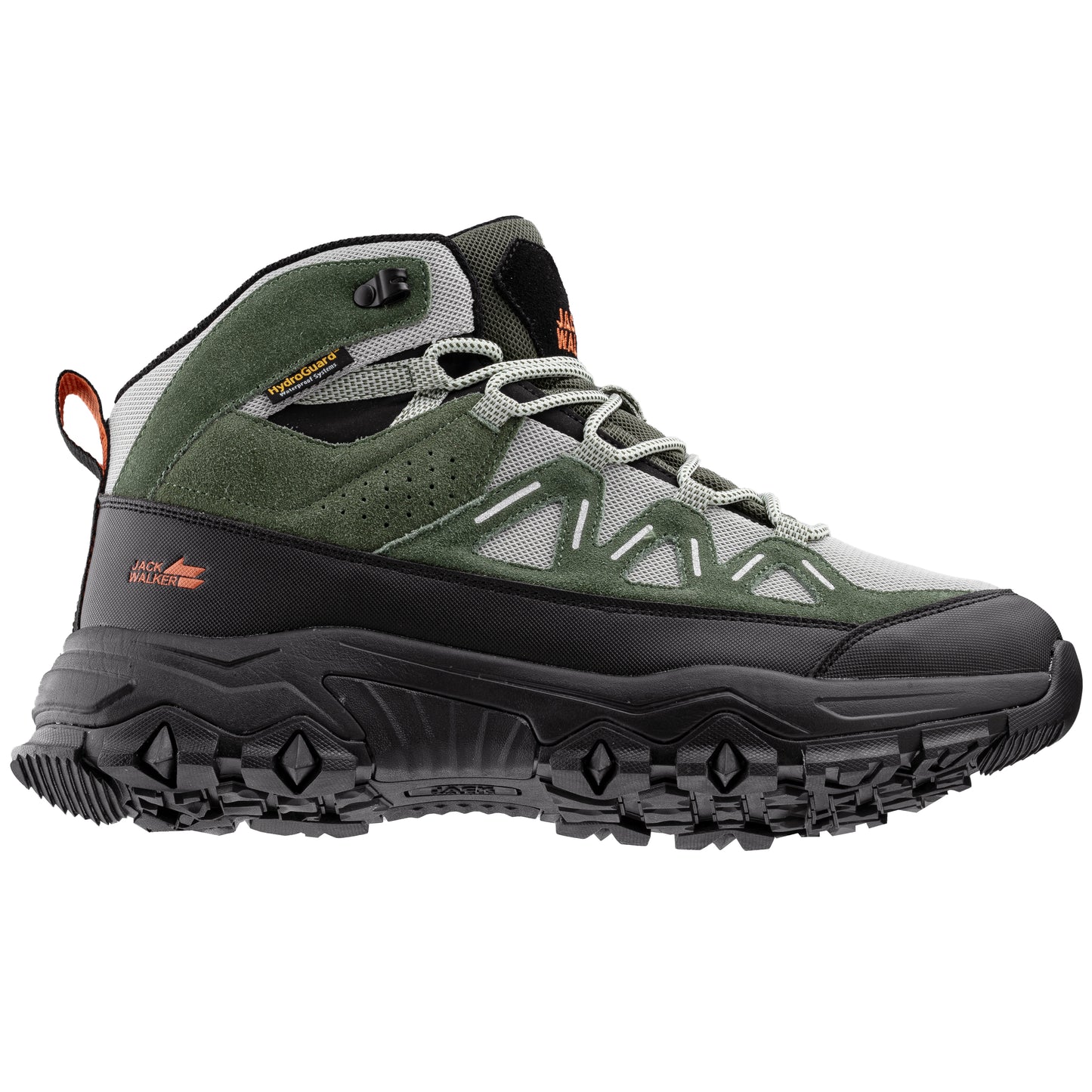 Jack Walker Men's Waterproof Walking Boots – Suede Leather with Memory Foam Insole for Outdoor Hiking and Walking JW7755