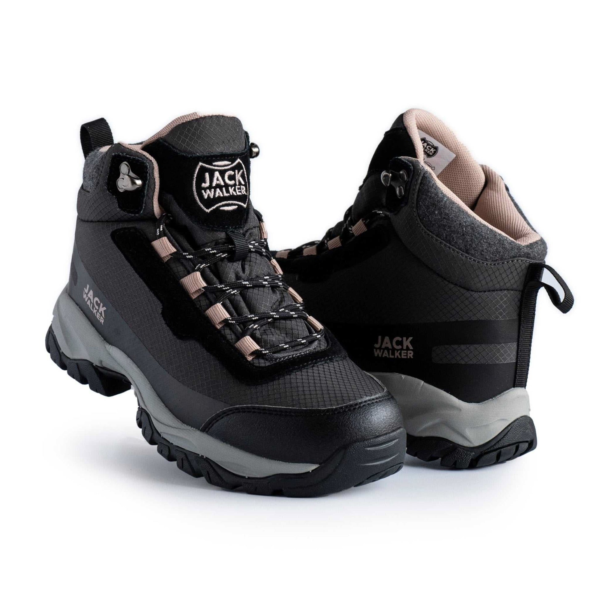 Jack Walker Women Waterproof Hiking Boots Lightweight Trekking Walking Shoes Pink JW4005 - Jack Walker