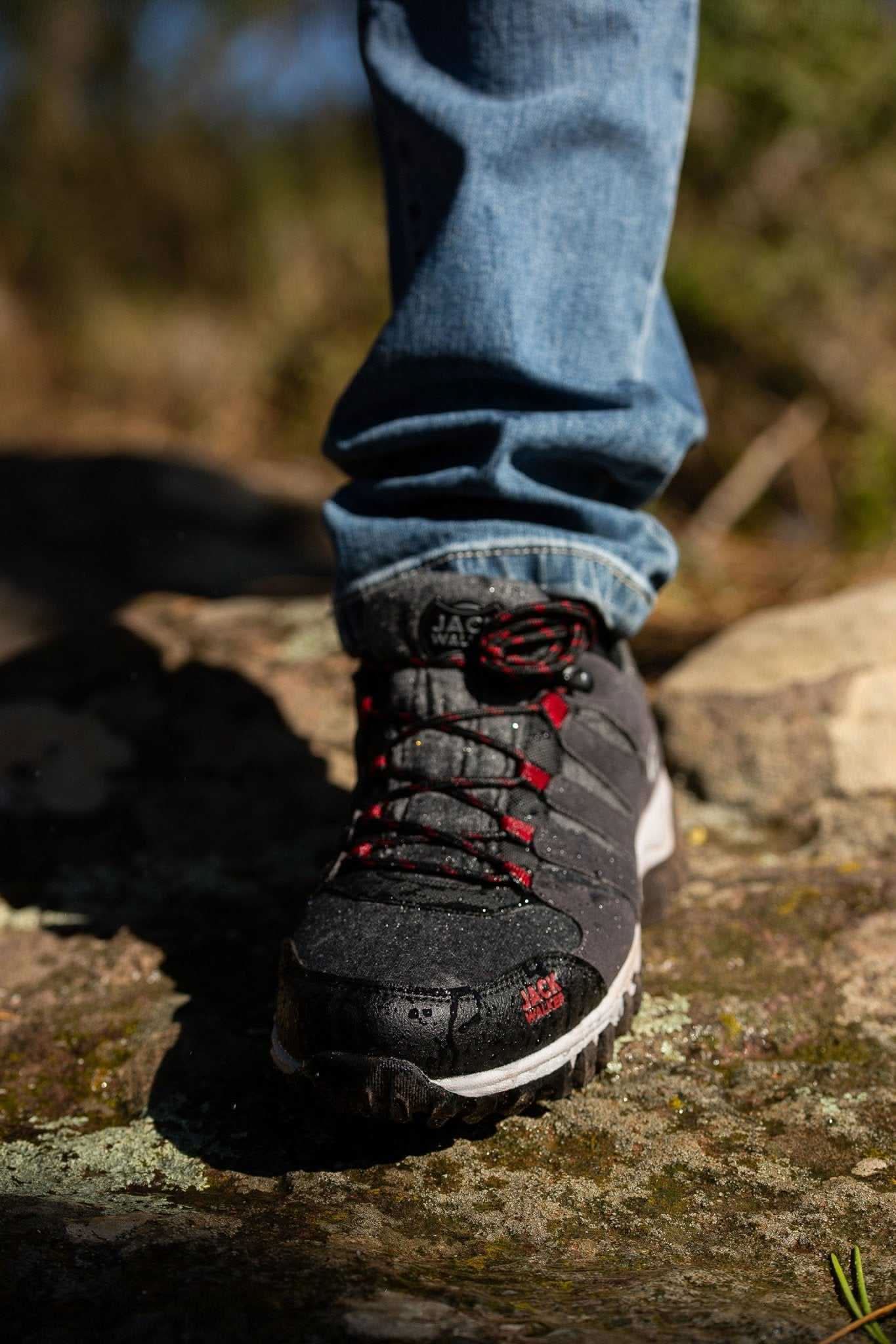 Mens Walking Ultra Lightweight Vent Low Rise Hiking Trekking Merino Wool Trainers JW021 - Jack Walker