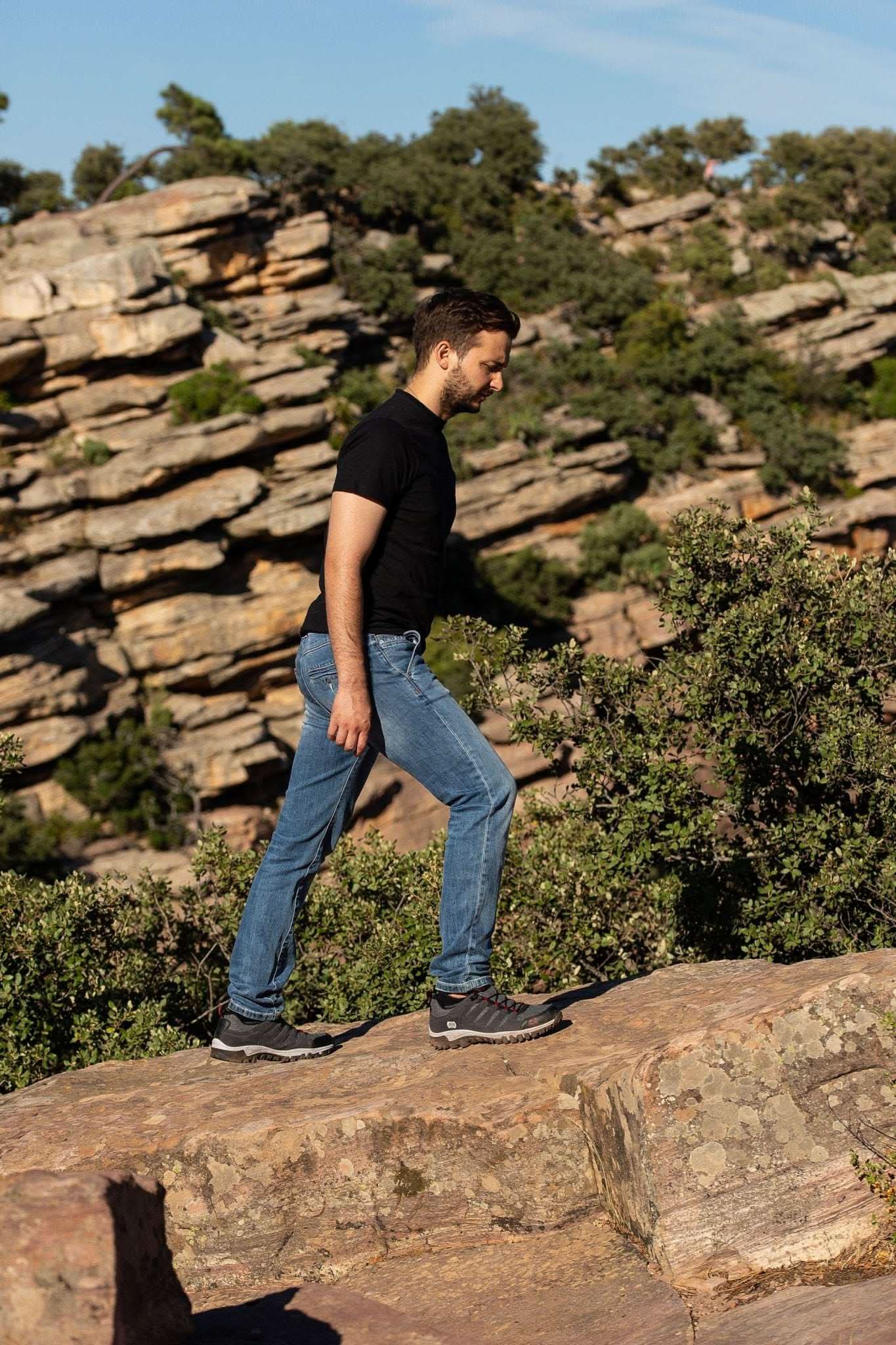 Mens Walking Ultra Lightweight Vent Low Rise Hiking Trekking Merino Wool Trainers JW021 - Jack Walker