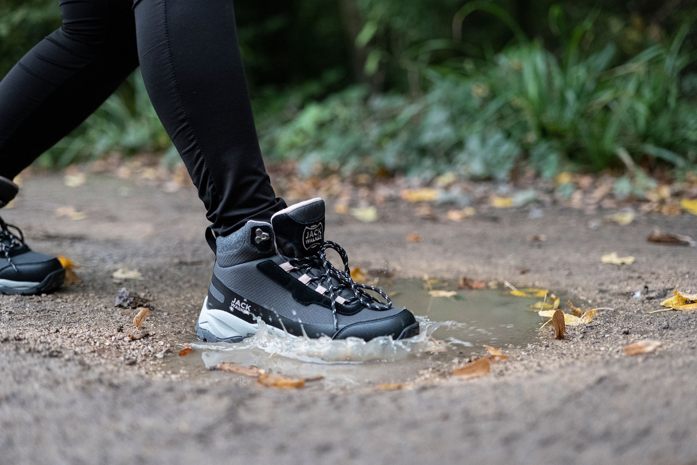 Women Waterproof Hiking Boots Lightweight Trekking Walking Pink JW4005 –  Jack Walker